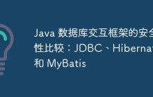 Java 数据库交互框架的安全性比较：JDBC、Hibernate 和 MyBatis