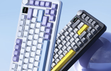 黑爵 AK820MAX 三模机械键盘 5 月 16 日发售：Gasket 结构，199 元起