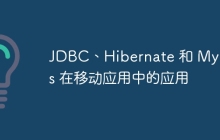 JDBC、Hibernate 和 MyBatis 在移动应用中的应用