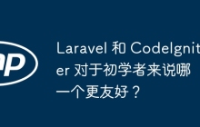 Laravel 和 CodeIgniter 对于初学者来说哪一个更友好？