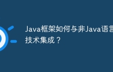 Java框架如何与非Java语言和技术集成？