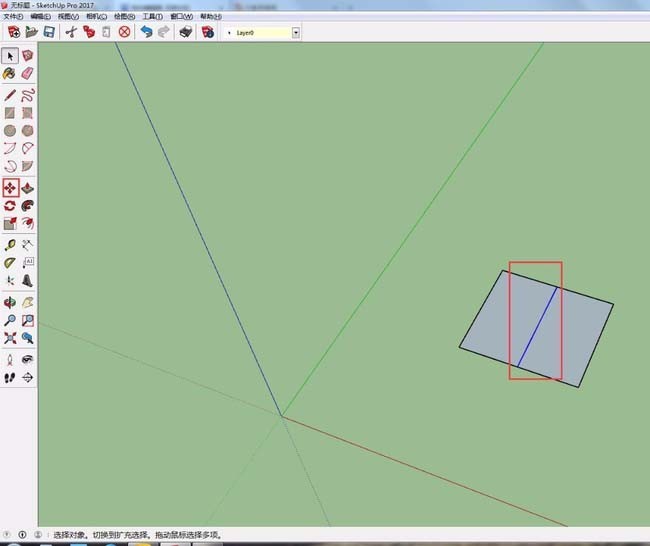草图大师中设计三角坡的详细操作过程