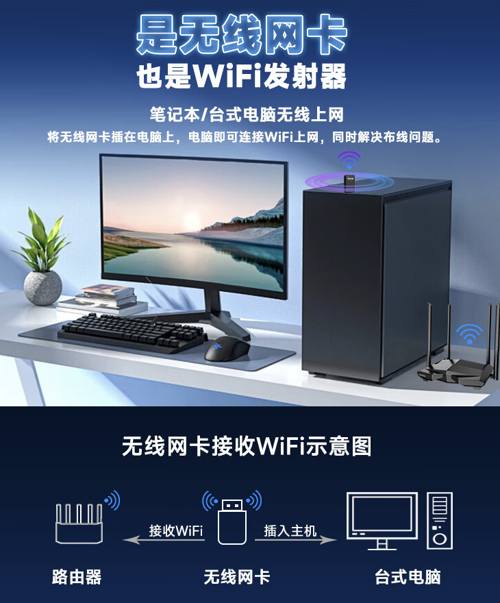 腾达 U11 AX900 双频 Wi-Fi 6 无线网卡开售，首发价 49.9 元