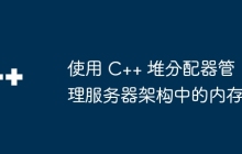 使用 C++ 堆分配器管理服务器架构中的内存
