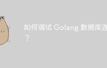 如何调试 Golang 数据库连接？