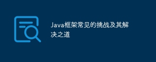 Java框架常见的挑战及其解决之道