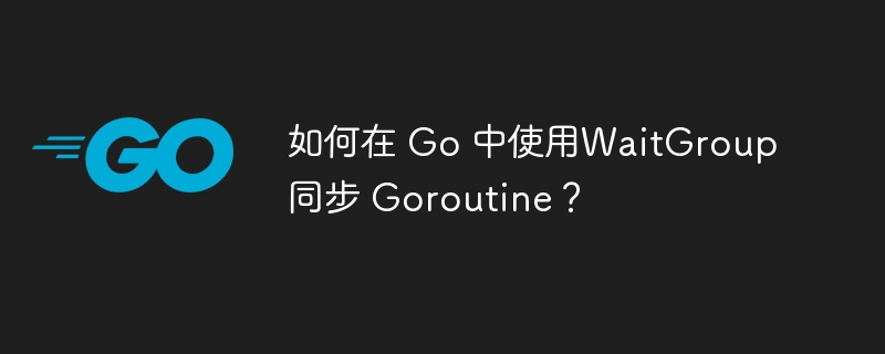 如何在 go 中使用waitgroup同步 goroutine？