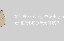 如何在 Golang 中使用 ginkgo 进行BDD单元测试？