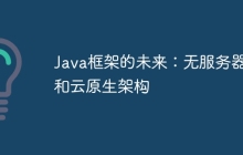 Java框架的未来：无服务器和云原生架构