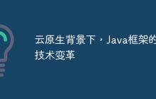 云原生背景下，Java框架的技术变革