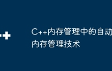 C++内存管理中的自动内存管理技术