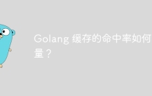 Golang 缓存的命中率如何测量？