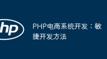 PHP电商系统开发：敏捷开发方法