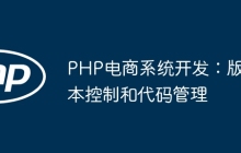 PHP电商系统开发：版本控制和代码管理