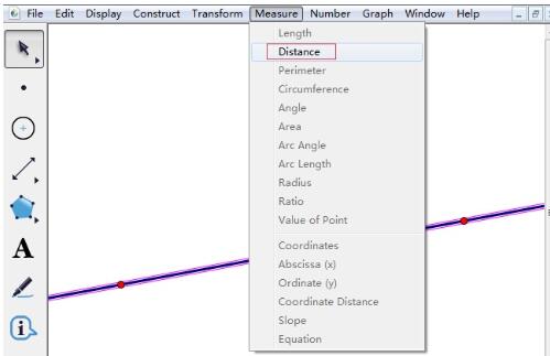 几何画板度量点到直线的距离的方法介绍