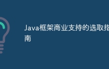 Java框架商业支持的选取指南