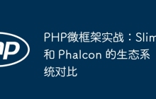 PHP微框架实战：Slim 和 Phalcon 的生态系统对比