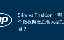 Slim vs Phalcon：哪个微框架更适合大型项目？