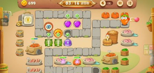 保卫萝卜3夜市22关攻略 集市第22关过关方法