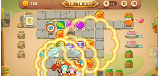 保卫萝卜3夜市22关攻略 集市第22关过关方法