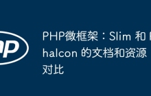 PHP微框架：Slim 和 Phalcon 的文档和资源对比
