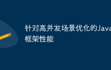 针对高并发场景优化的Java框架性能