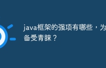 java框架的强项有哪些，为何备受青睐？