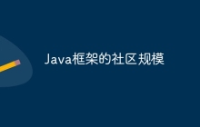 Java框架的社区规模