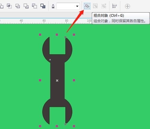 CorelDraw X7怎么绘制扳手 CorelDraw X7绘制扳手的步骤一览