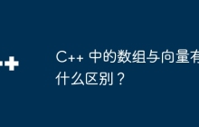 C++ 中的数组与向量有什么区别？