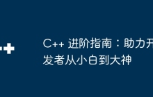 C++ 进阶指南：助力开发者从小白到大神