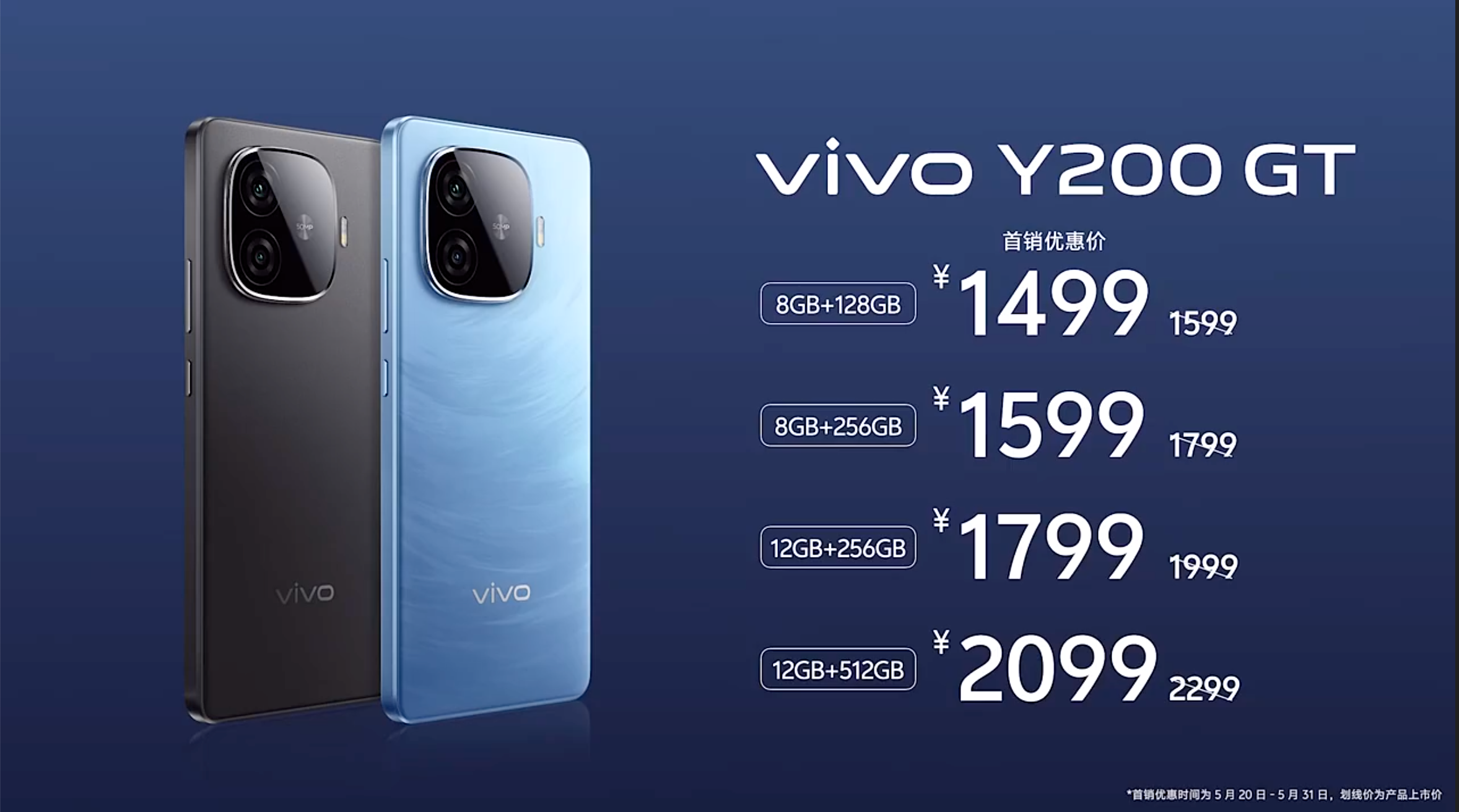 1099元起,vivo Y200系列正式发布:用超大电池卷起续航风暴