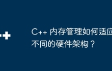 C++ 内存管理如何适应不同的硬件架构？
