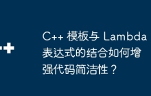 C++ 模板与 Lambda 表达式的结合如何增强代码简洁性？