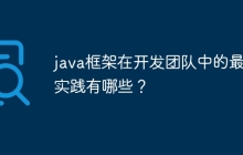 java框架在开发团队中的最佳实践有哪些?