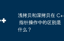 浅拷贝和深拷贝在 C++ 指针操作中的区别是什么？