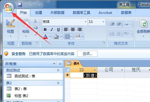 access数据库应用程序图标设置操作过程