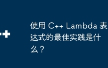 使用 C++ Lambda 表达式的最佳实践是什么？