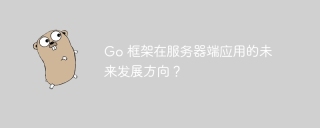 Go 框架在服务器端应用的未来发展方向？
