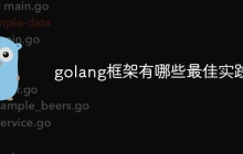 golang框架有哪些最佳实践
