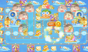 保卫萝卜4暖暖汤泉第14关攻略