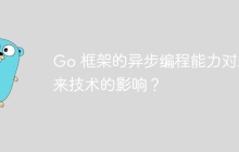 Go 框架的异步编程能力对未来技术的影响？