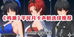 鸣潮平民月卡声骸怎么选择 鸣潮平民月卡声骸选择推荐