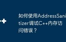 如何使用AddressSanitizer调试C++内存访问错误？