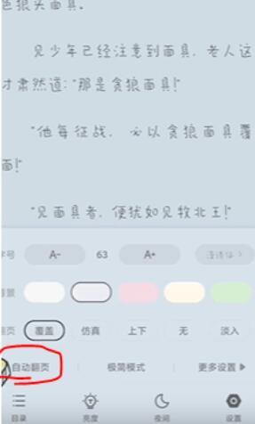 书旗小说自动阅读怎么设置=自动阅读设置方法