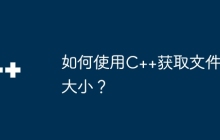 如何使用C++获取文件大小？