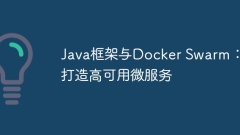 Java框架与Docker Swarm:打造高可用微服务