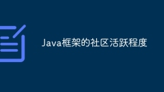 Javaフレームワークのコミュニティ活動レベル