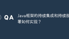 How to implement continuous integration and continuous deployment of Java framework?
