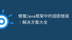Fix stubborn errors in Java frameworks: a collection of solutions